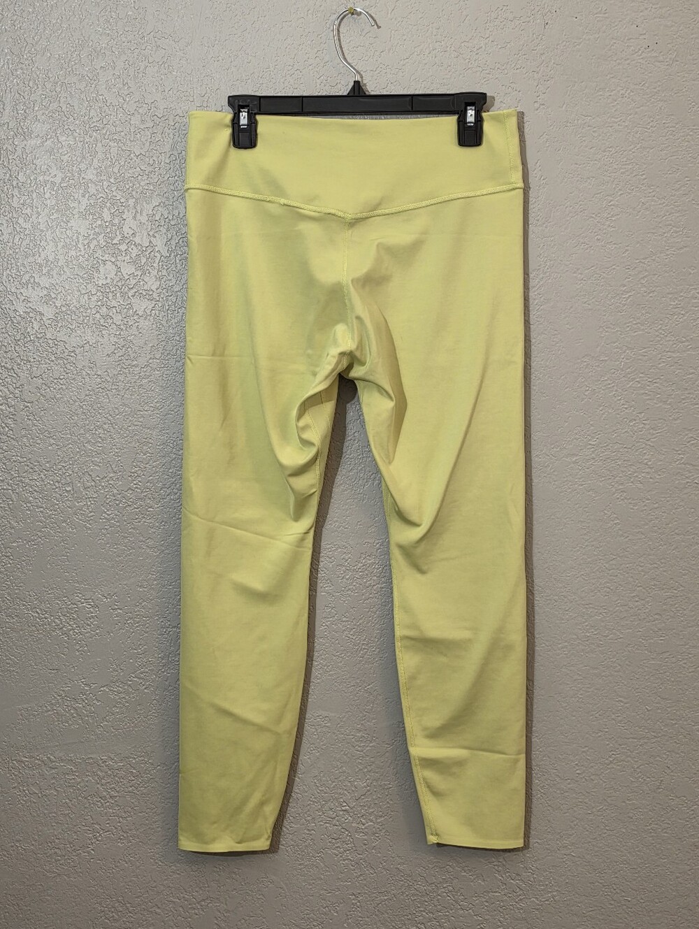 Nike Dri-fit Neon Yellow Leggings, Womens XL Activewear Stretch - Picture 2 of 7